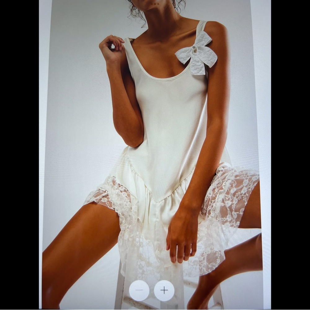 Free People, Young And In Love Mini Slip.